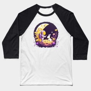 Astronaut Bunny Baseball T-Shirt